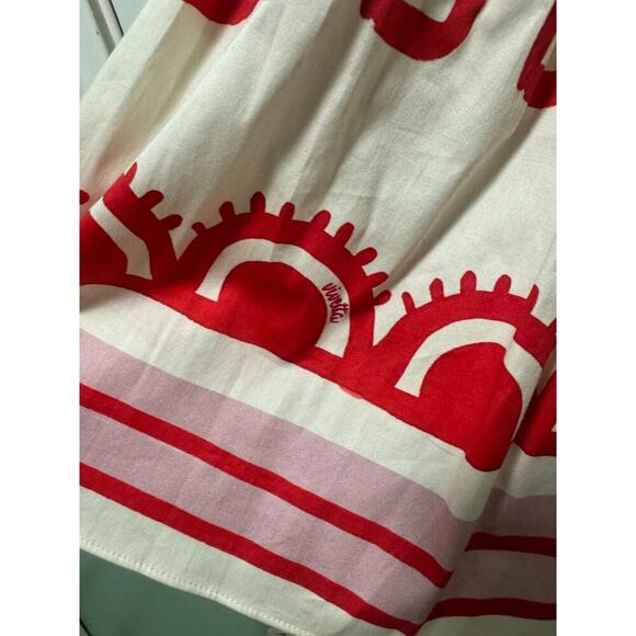 Red and White Mini Skirt - Picture 6 of 8